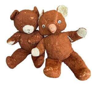 Gund Cubbi Teddy Bears Set Vintage Plush Toy 50s Mid Century Classic Nostalgia